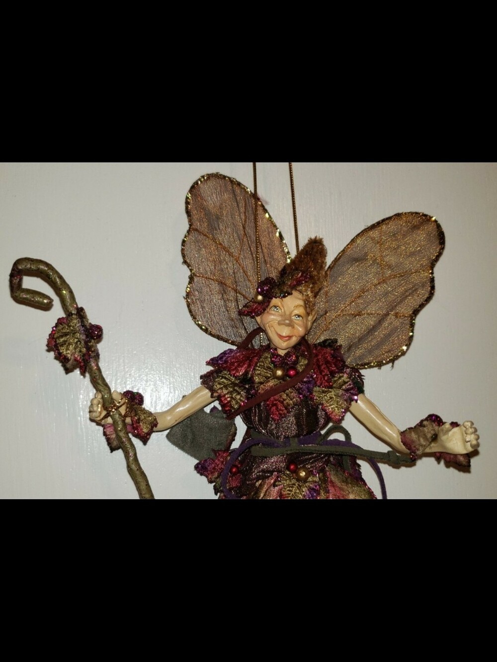 Woodland Fairy Elf With Staff - Picture 2 of 10